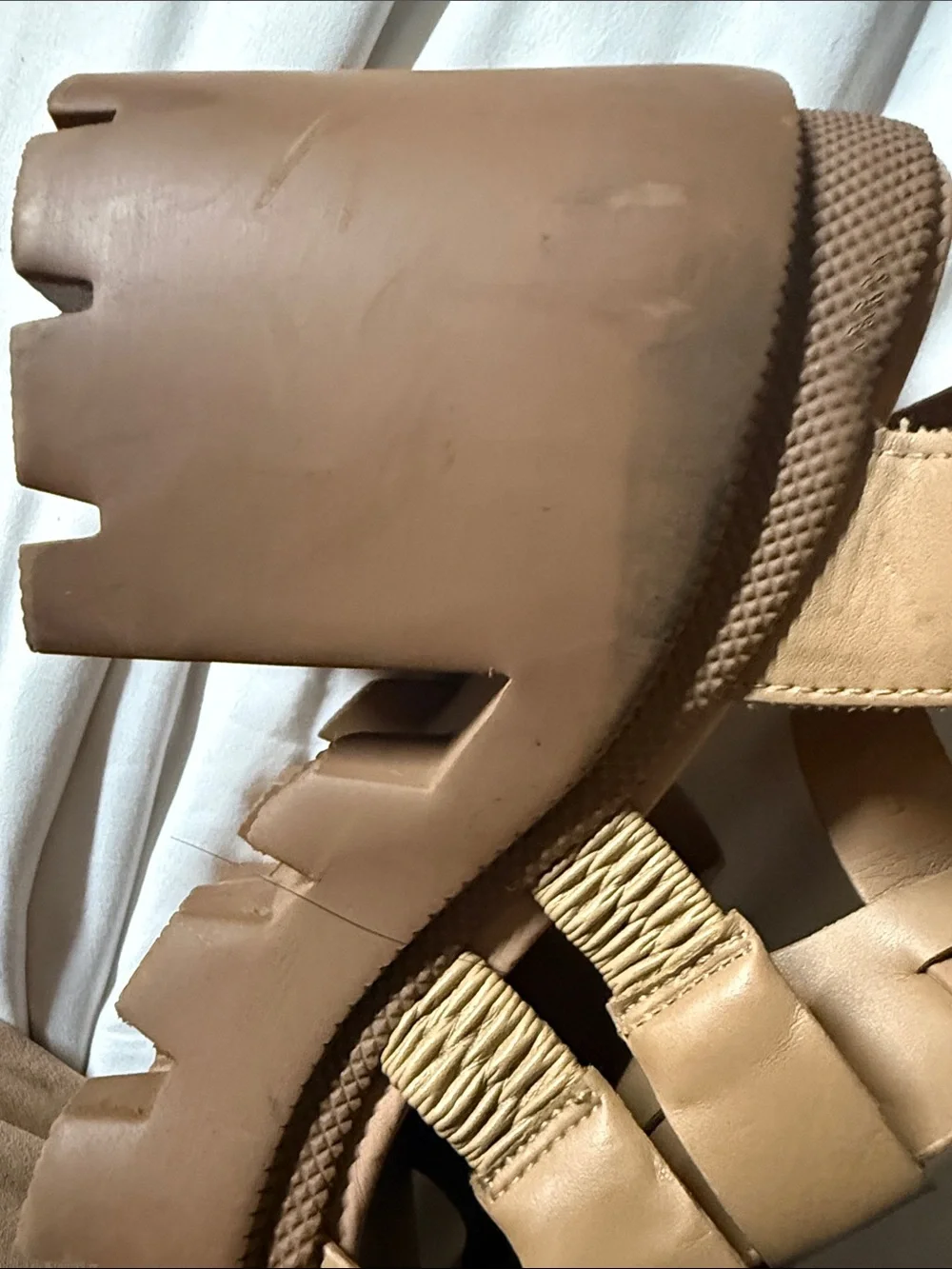 Steve Madden Tan Gladiator Platform Sandal